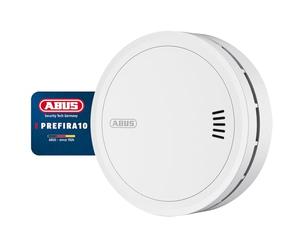 ABUS Prefira 10 smoke detector - Q-label certified smoke detector with 10-year battery, large test button, false alarm protection with insect screen and pollution compensation