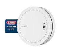 ABUS Prefira 5 smoke detector - certified smoke detector with replaceable 5-year batteries, large test button, false alarm reduction through insect screens and pollution compensation