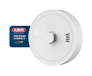 ABUS Prevaro Connect wireless heat detector - wireless networkable heat detector for kitchen, bathroom, garage and cellar - with 10-year battery, large test button, adhesive pad and magnetic holder