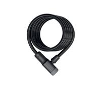 ABUS Spiral cable lock Primo 5510K/180 - Bicycle lock made of 10 mm thick, flexible cable security level 3-180 cm - Black