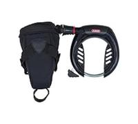 ABUS Pro Shield 5950 NR Frame Lock + Frame Lock Chain 6KS/85 + ST5950 Lock Bag - Removable Key Security Level 9, Black
