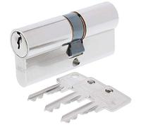 ABUS Profile Cylinder C73N 30/50 Door Lock with Emergency & Danger Function | For front doors and apartment doors - mushroom head housing pins against picking - paracentric - 3 keys
