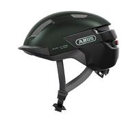 ABUS PURL-Y ACE Bike Helmet with LED Light - Suitable for E-Bike and S-Pedelec Rides - Trendy NTA Safety Bicycle Helmet for Adults and Teenagers - Green, Size L