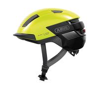 ABUS PURL-Y ACE Bike Helmet with LED Light - Suitable for E-Bike and S-Pedelec Rides - Trendy NTA Safety Bicycle Helmet for Adults and Teenagers - Yellow, Size L
