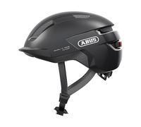 ABUS PURL-Y ACE Bike Helmet with LED Light - Suitable for E-Bike and S-Pedelec Rides - Trendy NTA Safety Bicycle Helmet for Adults and Teenagers - Grey, Size L