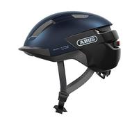 ABUS PURL-Y ACE Bike Helmet with LED Light - Suitable for E-Bike and S-Pedelec Rides - Trendy NTA Safety Bicycle Helmet for Adults and Teenagers - Blue, Size M