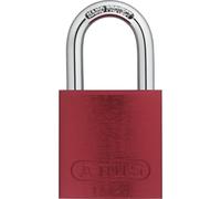 ABUS Red 72/40 Lockout Tagout Padlock w/ 1"" Shackle Single Padlock Keyed Different 1 Padlock with 2 Keys