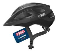 ABUS Helmet Macator – Road Bike, Sporty & Pigtail-Friendly, Unisex – Velvet Black
