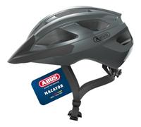 ABUS Road Bike Helmet Macator, Grey Gloss, Size S