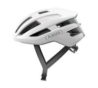 ABUS PowerDome road bike helmet - lightweight bike helmet with clever ventilation system and aerodynamic profile - Made in Italy - for men and women - silver, size L