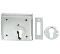 ABUS Screw-On Lock ASS for Profile Cylinder 21512 | Galvanised lock body, solid steel latch, robust mechanism - suitable for doors, gates & garden gates