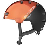 ABUS city helmet Skurb ACE - stylish bike helmet for everyday use, skating, BMX riding or longboarding - orange, size L