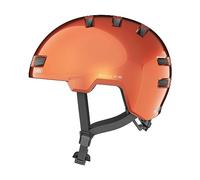 ABUS city helmet Skurb - Robust bike helmet for everyday use, skating, BMX riding or longboarding - orange, size S