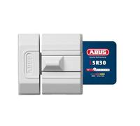 ABUS SR30 Slide Bolt Lock - Keyless Security Lock for Doors & Windows - Fits Left & Right Opening - Compact, Space-Saving Design for Tight Spaces - Child Safety - Easy to Install - White