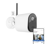 ABUS SmartLook - Surveillance camera with motion detection, object detection, 4K recording, push notifications, night vision, microphone, memory card, privacy masking & app