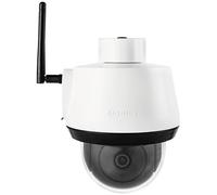 ABUS Surveillance camera with motion detection, object detection, 4K recordings, push notifications, night vision, 2-way audio, memory card, privacy masking & app, white