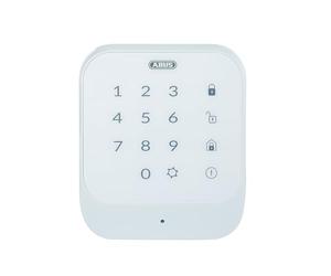 ABUS Smartvest Wireless Control Panel FUBE35011A - For Deactivating and Activating the Smartvest Alarm System - Illuminated Touchpad - White - 77444