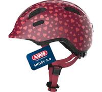 ABUS Smiley 2.0 Kids Helmet - Bike Helmet - for Girls and Boys - Red, Size S
