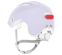 ABUS children's helmet Smiley 3.0 ACE LED - bike helmet with light - deep fit & space for a pigtail - for girls and boys