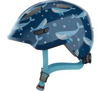 ABUS Smiley 3.0 children's helmet - bike helmet with a low fit, child-friendly designs & space for a pigtail - for girls and boys