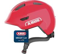 ABUS Smiley 3.0 children's helmet - bike helmet with a low fit, child-friendly designs & space for a pigtail - for girls and boys