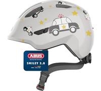 ABUS Smiley 3.0 children's helmet - bike helmet with a low fit, child-friendly designs & space for a pigtail - for girls and boys