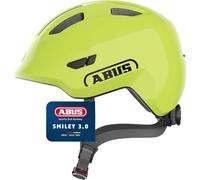 ABUS Smiley 3.0 children's helmet - bike helmet with a low fit, child-friendly designs & space for a pigtail - for girls and boys