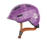 ABUS Smiley 3.0 Kids Helmet, Purple Star, Size M
