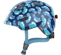 Abus Smiley 3.0 LED, bike helmet, junior, blue car 50-55cm