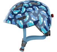 Abus Smiley 3.0 LED Kids Helmet - Blue Car, Small