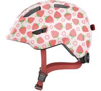 Abus Smiley 3.0 LED Kids Helmet - Rose Strawberry, Medium