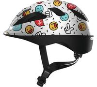Abus Smooty 2.0 Kids Cycling Helmet White Smiley