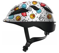 ABUS Smooty 2.0 Kids Leisure Helmet - White Smiley (M 50-55 cm) Size: