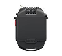 ABUS special lock Combiflex 2503/120 + bracket UCH 2503 - suitable as luggage lock, ski lock, helmet lock - 120 cm steel cable - with combination code - black