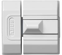 ABUS SR30 Slide Bolt Lock - Keyless Security Lock for Doors & Windows - Fits Left & Right Opening - Compact, Space-Saving Design for Tight Spaces - Child Safety - Easy to Install - White
