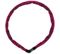 ABUS Steel-O-Chain 4804C Symbols chain lock - Combination lock for children's bikes - ABUS security level 3 - 75 cm - Pink