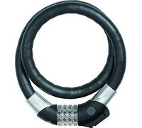 ABUS Steel-O-Flex Raydo Pro 1460/85 TexKF cable lock - Bike lock set with TexKF bracket for the bike frame - 20 mm security level 6 - Black