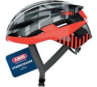 ABUS StormChaser Road Bike Helmet, Orange/Grey, Size S
