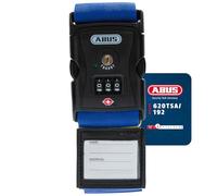 ABUS Suitcase Strap with TSA Lock 620TSA/192-3-Digit Code, Blue | Adjustable 192 cm strap with TSA opening indicator, customisable combination code, and writable address label included
