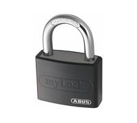 ABUS 49944 My Lock Aluminium Padlock with 6401 Alike Keyed - Black