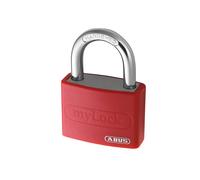 ABUS 49940 My Lock Aluminium Padlock with 6401 Alike Keyed - Red