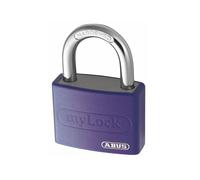 Abus T65AL/40mm My Lock Aluminium Padlock Violet Keyed Alike 6401