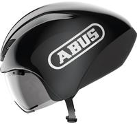 ABUS GameChanger TT 1.1 time trial Helmet - aerodynamic Bike Helmet for sporty riding - triathlon, time trial and track Cycling - for Men and Women - Size S, black