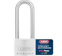 ABUS Titalium 64TI/50HB80 Padlock with high Shackle - Basement Lock with Lock Body Made of Special Aluminium - Hardened Steel Shackle - ABUS Security Level 6