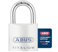 ABUS Titalium Padlock 80TI/45 gl.-8012 - keyed Alike - Basement Lock with Lightweight, Solid Lock Body Made of Special Aluminium - ABUS Security Level 7 - Silver