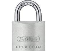 ABUS Titanium 54TI/40 Padlock - Pack of 3, Aluminium, Hardened Steel | Anti-handling paracentric profile, double locking - wide 60 mm, weight 236 g - ideal lockers, doors, chests