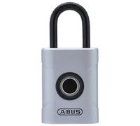 ABUS Touch 57/50 fingerprint lock - keyless, weatherproof padlock - IP66 & IP68 - for gym, office, home, garden and much more, silver, 50mm
