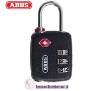 ABUS TSA lock 146TSA/30 - Luggage lock in leather look with 3-digit numerical code - for suitcases, bags, rucksacks