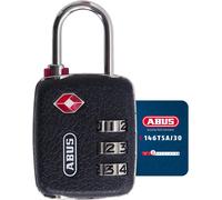 ABUS TSA lock 146TSA/30 - Luggage lock in leather look with 3-digit numerical c