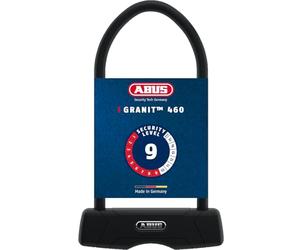 ABUS U-lock Granit 460 + SH B bracket - Bicycle lock with 12 mm round shackle and reversible key - security level 9